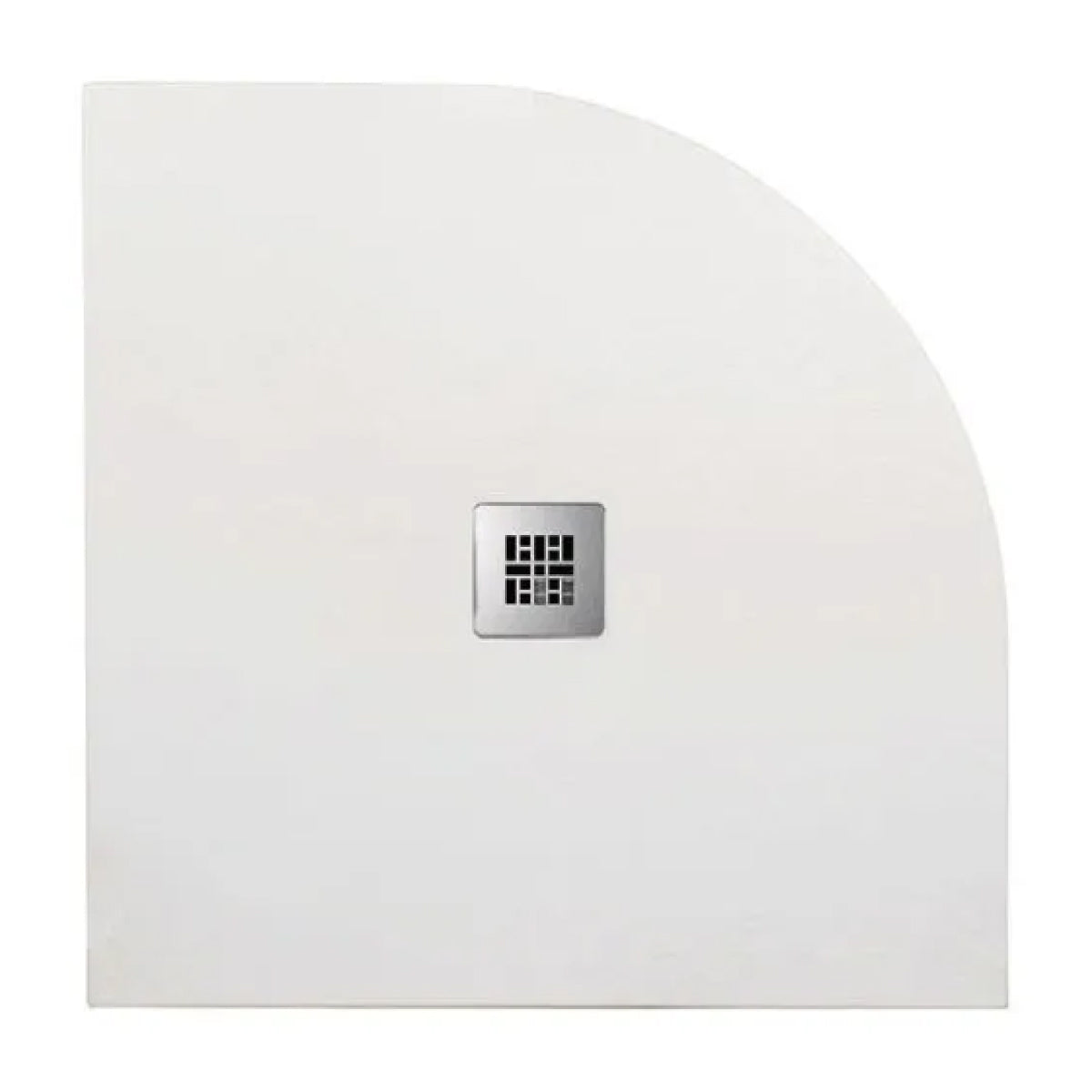 PIATTO DOCCIA SEMICIRCOLARE IN MARMORESINA BIANCO MODELLO STONE FREE H2,8 - CM 90X90  - BAR