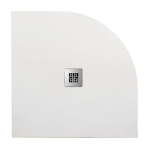 PIATTO DOCCIA SEMICIRCOLARE IN MARMORESINA BIANCO MODELLO STONE FREE H2,8 - CM 90X90  - BAR