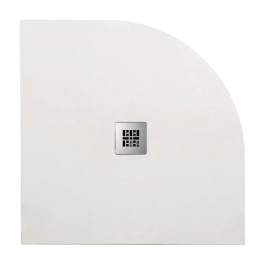 PIATTO DOCCIA SEMICIRCOLARE IN MARMORESINA BIANCO MODELLO STONE FREE H2,8 - CM 90X90  - BAR