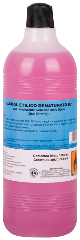 ALCOOL ETILICO DENATURATO 90%  lt. 1 12.00 pz