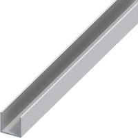 Alfer PROFILO A U ALLUMINIO Argento Satinato mm. 10x15x1 mt. 1 5.00 pz