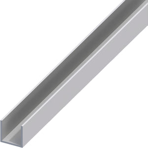 Alfer PROFILO A U ALLUMINIO Argento Satinato mm. 15x10x1 mt. 2 5.00 pz