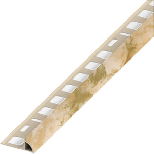 Alfer PROFILO AD ANGOLO JOLLY PVC Beige Marmorizzato mm. 8x2,5 mt. 5.00 pz