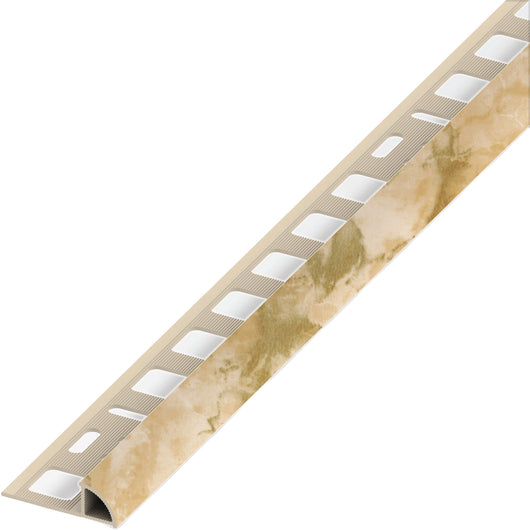 Alfer PROFILO AD ANGOLO JOLLY PVC Beige Marmorizzato mm. 8x2,5 mt. 5.00 pz