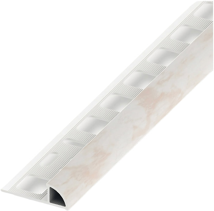 Alfer PROFILO AD ANGOLO JOLLY PVC Rosa Marmorizzato mm. 8x2,5 mt. 5.00 pz