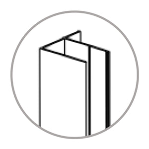 PROFILO A MURO PER BOX DOCCIA CROMATO MODELLO GALILEO/LEONARDO/DARWIN/KEPLERO A MARCHIO MOBO - 03 PROFI.A MURO GALILEO/LEONARDO/DARWIN/KEPLERO  - MOB