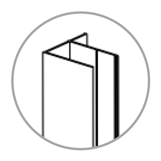 PROFILO A MURO PER BOX DOCCIA CROMATO MODELLO GALILEO/LEONARDO/DARWIN/KEPLERO A MARCHIO MOBO - 03 PROFI.A MURO GALILEO/LEONARDO/DARWIN/KEPLERO  - MOB