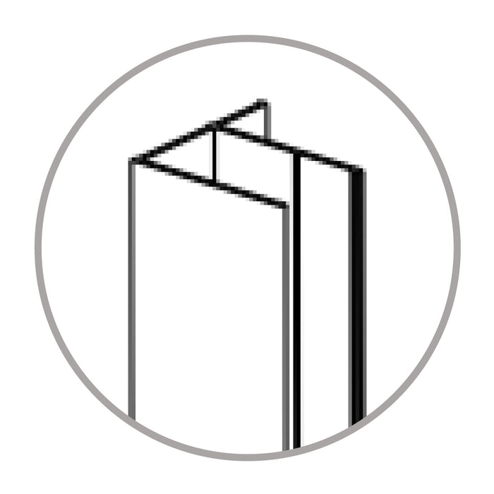 PROFILO A MURO PER BOX DOCCIA CROMATO MODELLO GALILEO/LEONARDO/DARWIN/KEPLERO A MARCHIO MOBO - 03 PROFI.A MURO GALILEO/LEONARDO/DARWIN/KEPLERO  - MOB