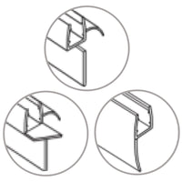 GUARNIZIONE PER BOX DOCCIA CROMATO MODELLO KEPLERO A MARCHIO MOBO - 04  GUARNIZIONE PER MODELLO KEPLERO  - MOB