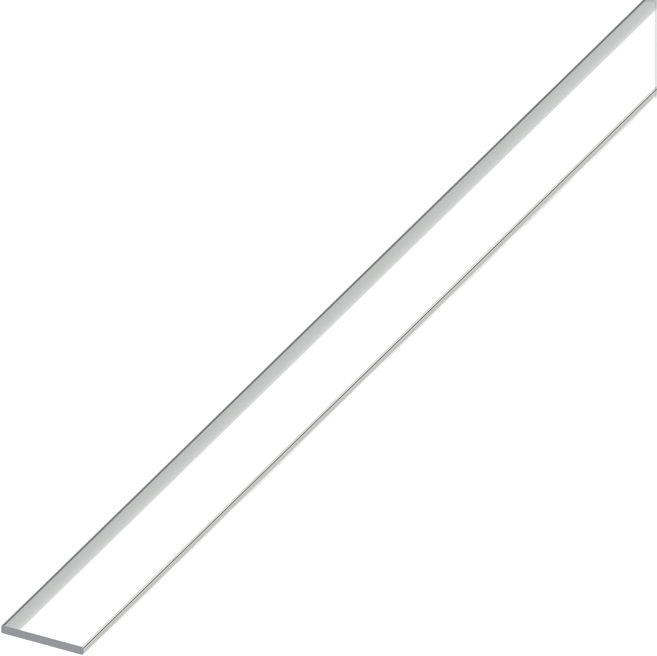 Alfer PROFILO BARRA PIATTA ALLUMINIO Argento Cromato mm. 20x2 mt. 1 5.00 pz