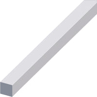 Alfer PROFILO BARRA QUADRATA ALLUMINIO Argento Satinato mm. 10x10 mt. 1 5.00 pz