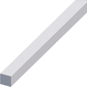 Alfer PROFILO BARRA QUADRATA ALLUMINIO Argento Satinato mm. 10x10 mt. 1 5.00 pz