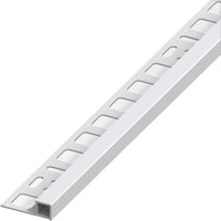 Alfer PROFILO QUADRATO CHIUSO JOLLY ALLUMINIO Argento Satinato mm. 10x2,5 mt. 5.00 pz