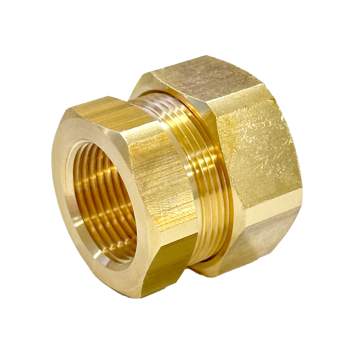 RACCORDO AUTOCARTELLANTE IN OTTONE FILETTATO FEMMINA - DN 16 X 3/4  - ZEL