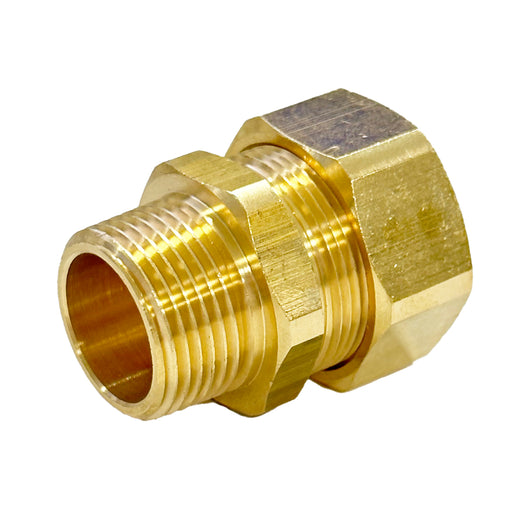 RACCORDO AUTOCARTELLANTE IN OTTONE FILETTATO MASCHIO - DN 20 X 1  - ZEL