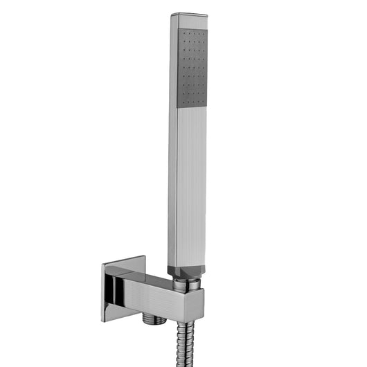 SET DOCCIA CON SUPPORTO INCASSO E PRESA ACQUA STEEL LOOKING MODELLO PREMIUM - 1 GETTO - STEEL LOOKING  - PAF