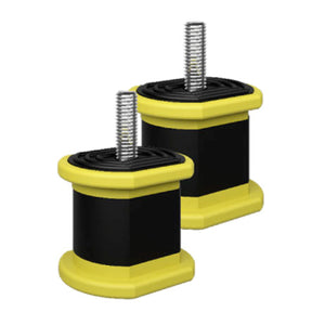 SUPPORTO ANTIVIBRANTE PER STAFFE DI CONDIZIONAMENTO E A PAVIMENTO PER UNITÀ ESTERNE IN TERMOPLASTICO - DIMENSIONI MM : 40X40  PORTATA 200 KG PER KIT  - VEC