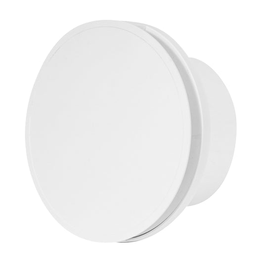 ASPIRATORE TONDO ELETTRICO IN ABS DECORATIVO BIANCO - DIM.  EE ¸141 MM - PORTATA 100 M  ³/H - 19 W -  EE ¸ 100 FORO  - VEC