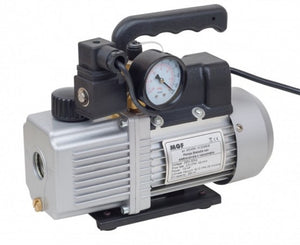 POMPA VUOTO BISTADIO CON ELETTROVALVOLA E VACUOMETRO LT56 - PORTATA LT/M 56 - DIM:305X123X230 MM  - MGF