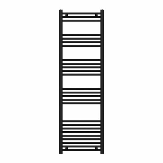 RADIATORE TERMOARREDO SCALDASALVIETTE NERO OPACO CON TUBOLARI Ø25MM MODELLO ELVIA - MM 1230X500 WATT 583 INT.450  - MAM