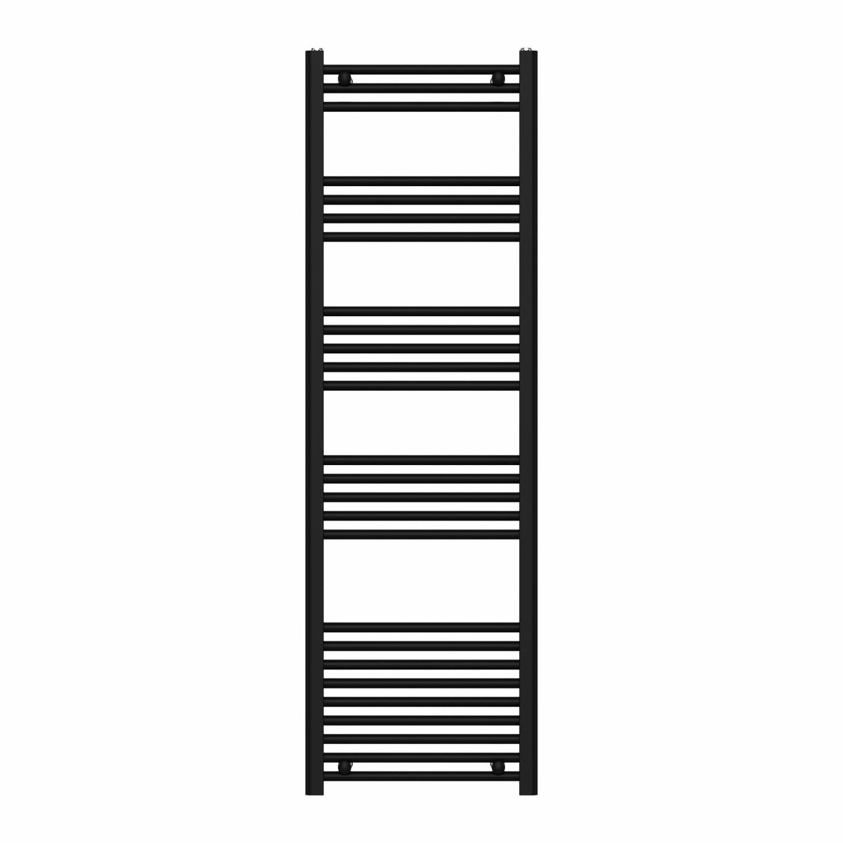 RADIATORE TERMOARREDO SCALDASALVIETTE NERO OPACO CON TUBOLARI Ø25MM MODELLO ELVIA - MM 1512X500 WATT 738 INT.450  - MAM