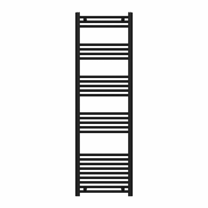 RADIATORE TERMOARREDO SCALDASALVIETTE NERO OPACO CON TUBOLARI Ø25MM MODELLO ELVIA - MM 1512X500 WATT 738 INT.450  - MAM