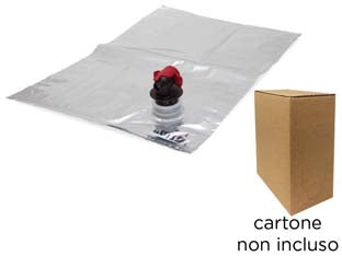 BAG IN BOX SACCA CON TAPPO- - per cartone lt.3 ns. cod.476058 - 10 pezzi MAFFEI