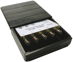 AMPLIFICATORE PER ANTENNE TV DA ESTERNO - 3 IN/ 2 OUT