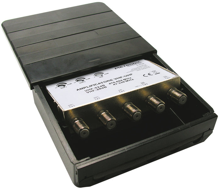 AMPLIFICATORE PER ANTENNE TV DA ESTERNO - 3 IN/ 2 OUT