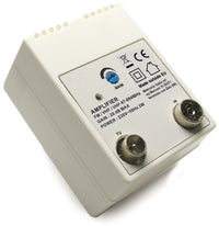 AMPLIFICATORE PER ANTENNE TV DA INTERNO - 1 IN/ 1 OUT