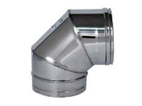 GOMITO A 90  ° ACCIAIO INOX AISI 304 MONOPARETE SPESSORE MM.05- -  EE ¸ mm.250 -