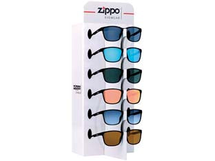 ESPOSITORE OCCHIALE DA SOLE POLICARBONATO PZ.6+3- - cm.18x21x49h. - OBP-224A - 1 espositore ZIPPO