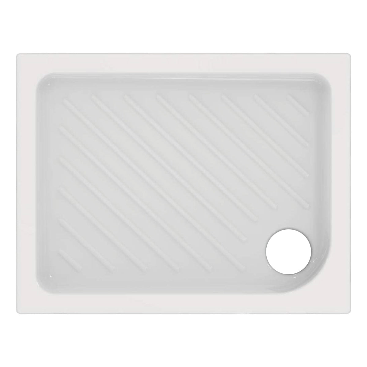 PIATTO DOCCIA RETTANGOLARE IN CERAMICA MODELLO GEMMA 2  H.7 - CM  80X100  - CEI