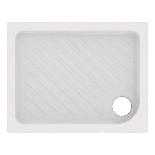 PIATTO DOCCIA RETTANGOLARE IN CERAMICA MODELLO GEMMA 2  H.7 - CM  80X100  - CEI