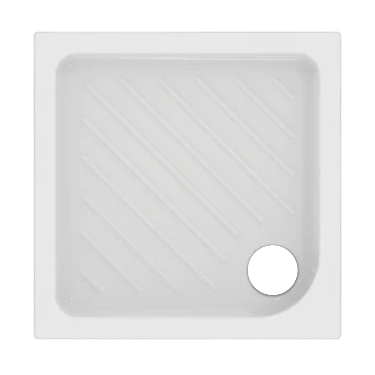 PIATTO DOCCIA QUADRATO IN CERAMICA MODELLO GEMMA 2  H.7 - CM 80X80  - CEI