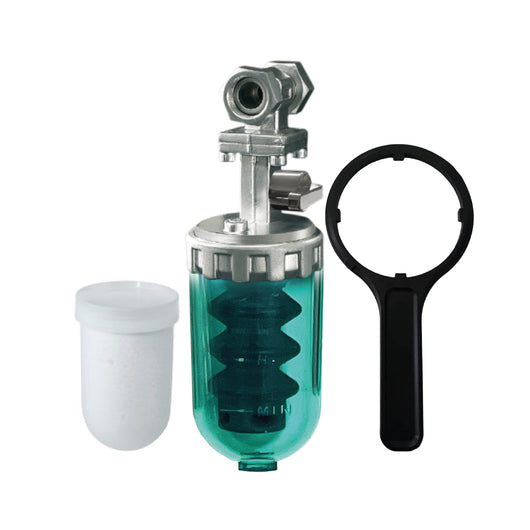 DOSATORE PROPORZIONALE DI POLIFOSFATI FEMMINA FEMMINA 1/2 MODELLO CIAO CAL SALVASPAZIO CON VALVOLA - FEMMINA - FEMMINA 1/2  - ACQ