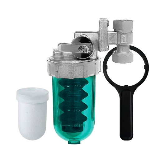 DOSATORE PROPORZIONALE DI POLIFOSFATI FEMMINA FEMMINA 1/2 MODELLO CIAO CAL FISSO CON VALVOLA STOP - FEMMINA - FEMMINA 1/2  - ACQ