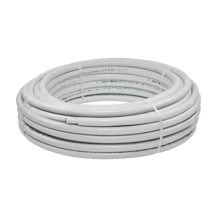 TUBO MULTISTRATO RIVESTITO GRIGIO PE-XB/PE-XB MODELLO PEXAL - ø16X2 - SPESSORE ISOLAMENTO 6 - 50 metri