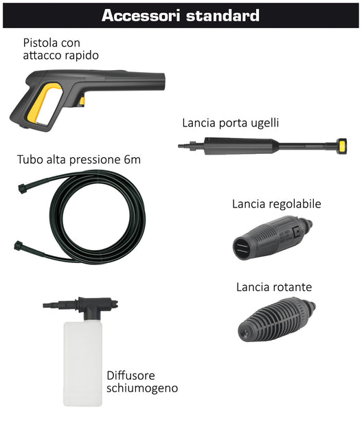 Annovi Reverberi IDROPULITRICE AD ACQUA FREDDA 2LT 1.900 W con avvolgicavo