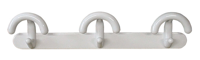 APPENDIABITO CON 1/2 POMOLO 3 posti (cm. 46,5x11,5 h) Bianco 8.00 pz