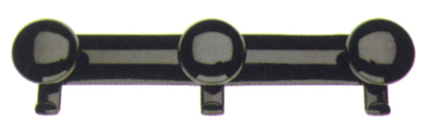 APPENDIABITO CON POMOLO 3 posti (cm. 42,5x10,5 h) Bianco