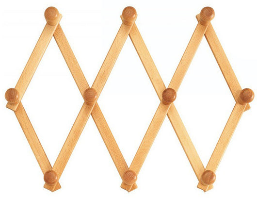 APPENDIABITO ESTENSIBILE  4 posti Legno Chiaro