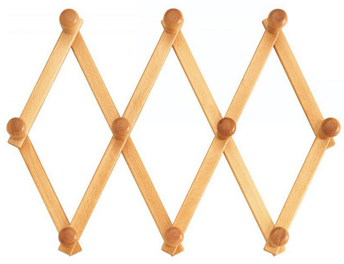 APPENDIABITO ESTENSIBILE  4 posti Legno Chiaro