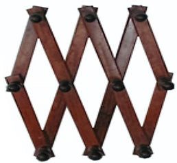 APPENDIABITO ESTENSIBILE  4 posti Legno Scuro