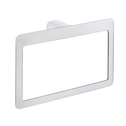 PORTA SALVIETTE DA PARETE AD ANELLO IN OTTONE CROMATO MODELLO PIRENEI - DIM. CM (LXPXH): 23X5X15  - GDY