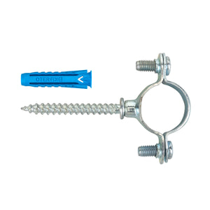 COLLARE LEGGERO IN ACCIAIO ZINCATO PER TUBI MULTISTRATO E RAME - ø25 - 10 pezzi