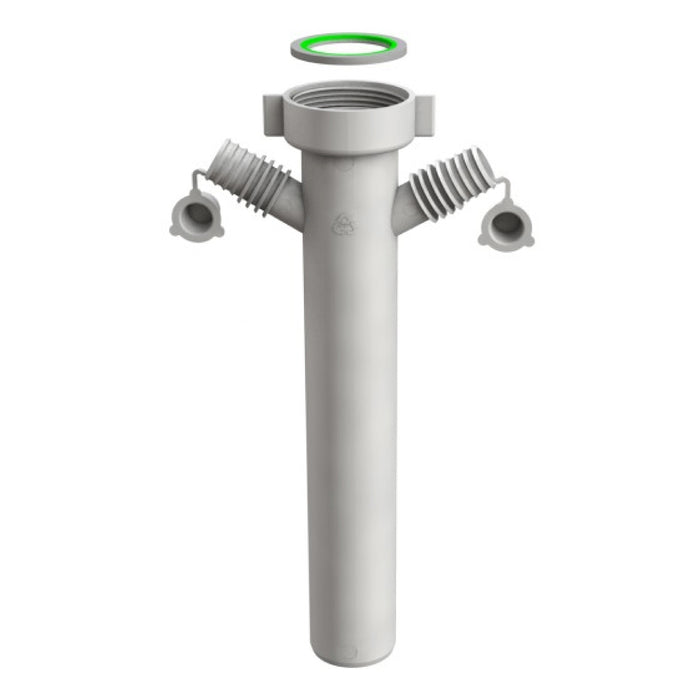 PROLUNGA UNIVERSALE IN PP CON ATTACCO DOPPIO LAVASTOVIGLIE / LAVATRICE PER SIFONI DI SCARICO - 11/2 - ø40X200MM  - BON