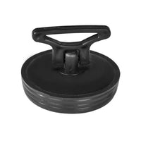 TAPPO IN GOMMA NERA CON MANIGLIA PER PILETTA DI SCARICO LAVELLO - ø52 MM  - BON