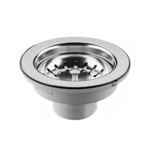 PILETTA DI SCARICO BASKET PER LAVELLO IN ACCIAIO INOX MODELLO HOOK ECO CONICESTELLO,VITE E MANIGLIA - ø11/2  - BON