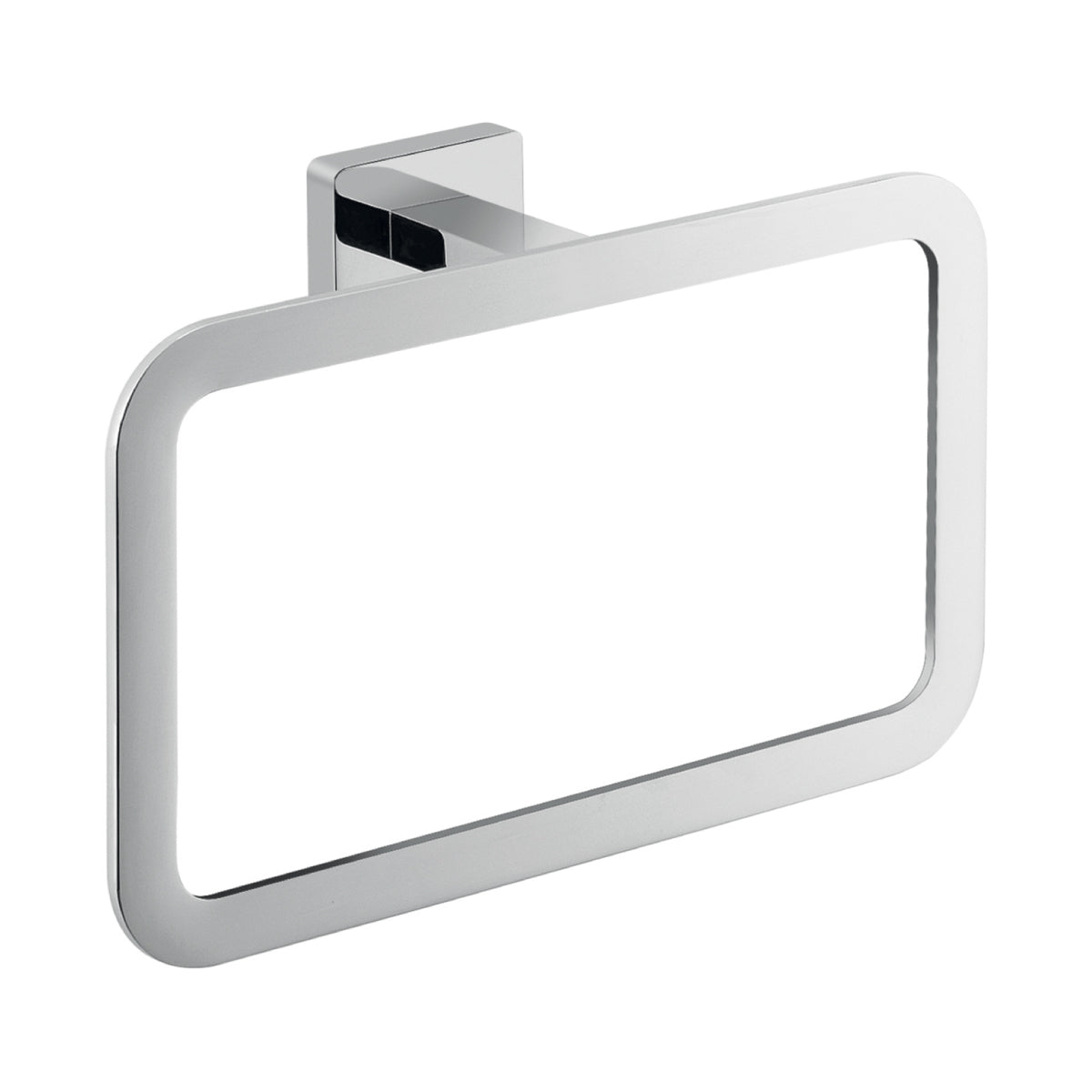 PORTA SALVIETTE DA PARETE IN ACCIAIO INOC CROMATO MODELLO ATENA - DIM. CM (LXPXH): 22,5X5,6X14,5  - CROMATO  - GDY